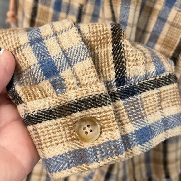 Davi & Dani Women’s Plaid Flannel/Waffle Knit Hooded Jacket - Picture 12 of 12